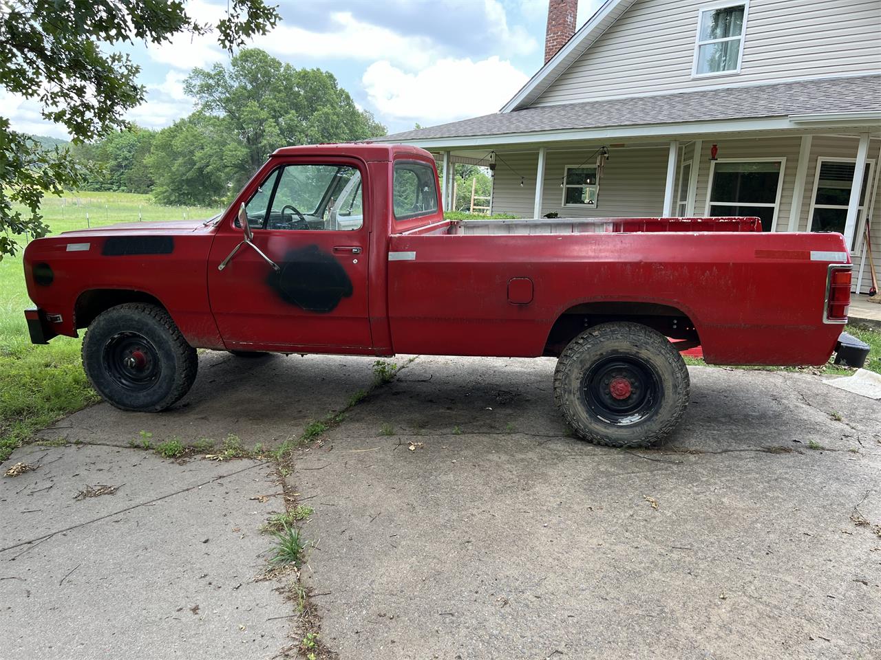 Dodge-D250-1984-Red-Beige-12