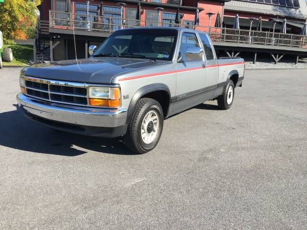 Dodge-Dakota-1993-Silver-Gray-2