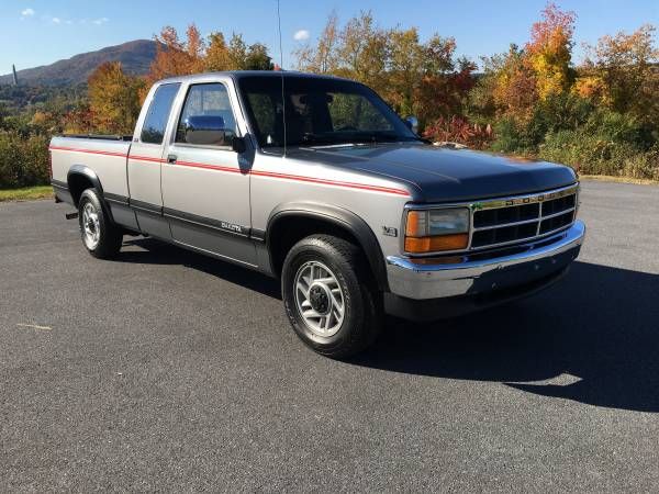 Dodge-Dakota-1993-Silver-Gray-3