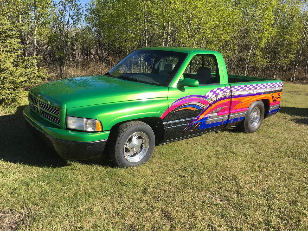 Dodge-Ram-1500-1995-Green-Gray