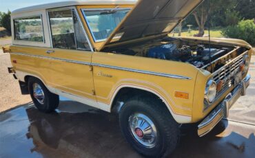 Ford-Bronco-1974-yellow-and-white-brown-6