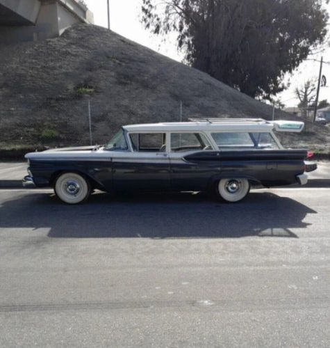 Ford-Country-wagon-1959-Charcoal-GraySmall-Black-WhiteGray-Cu-3