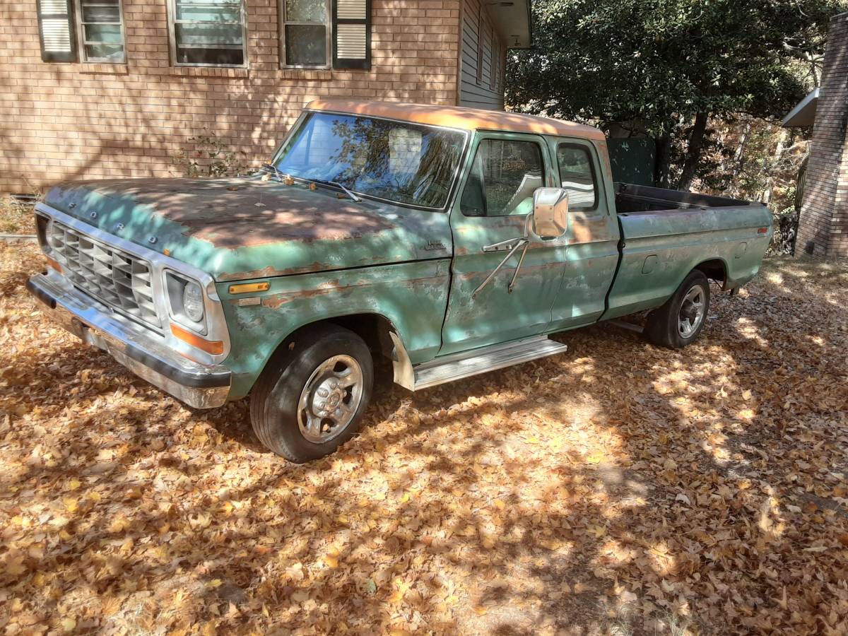 Ford-F-350-1978-green