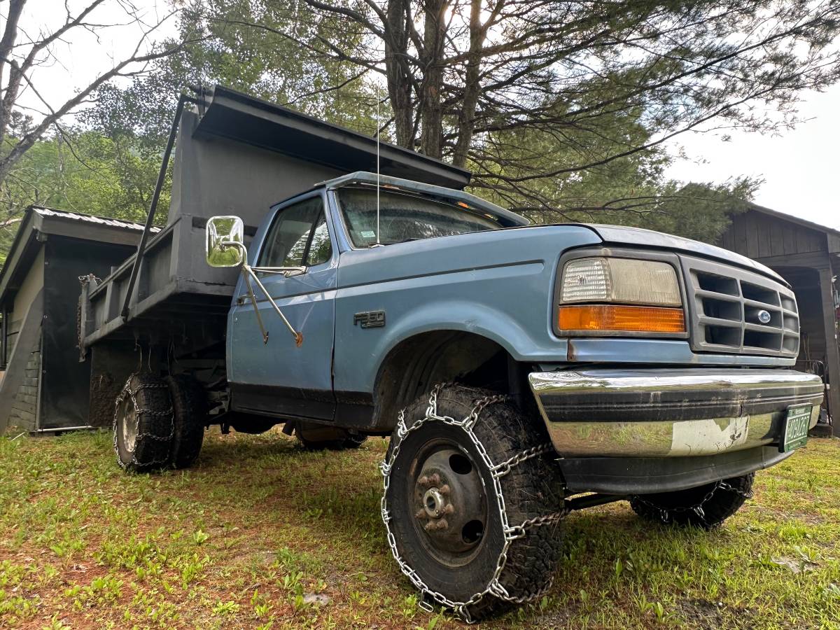 Ford-F-350-super-duty-xl-1994-blue