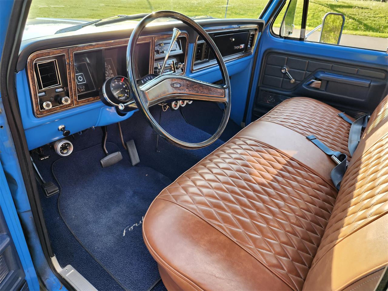 Ford-F100-1974-Blue-Brown-1