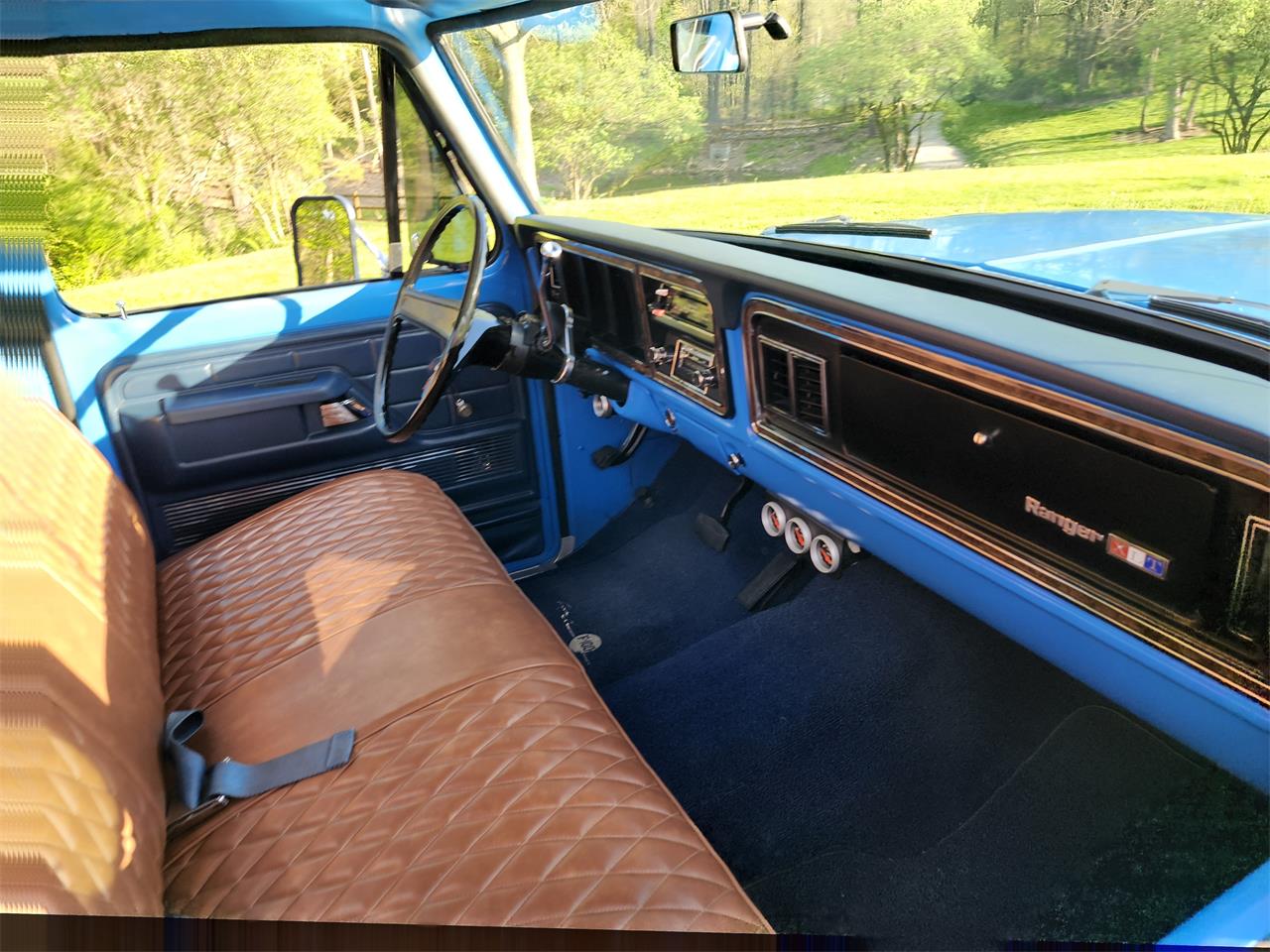 Ford-F100-1974-Blue-Brown-2