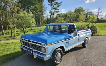Ford-F100-1974-Blue-Brown-7