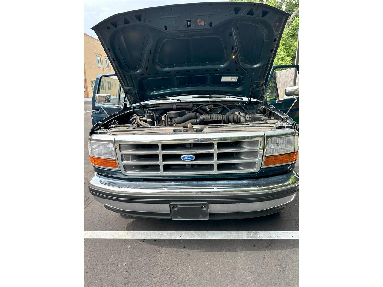 Ford-F150-1994-Green-Beige-16