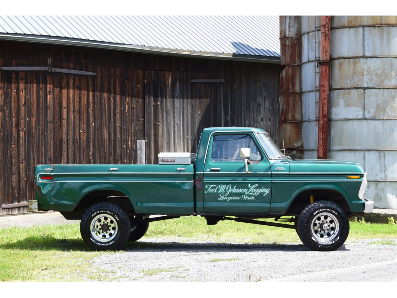 Ford-F250-1977-Green-Green-1