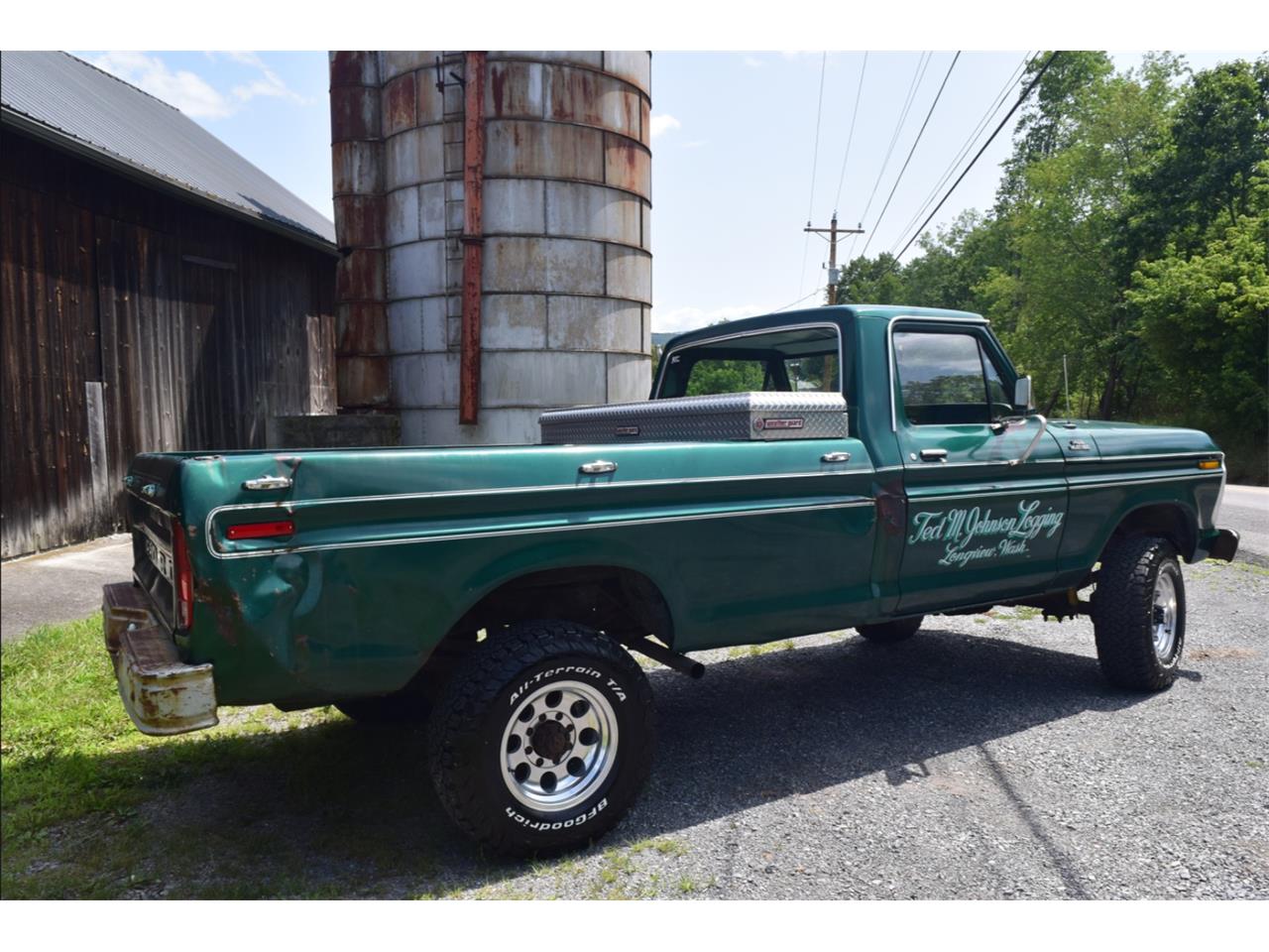 Ford-F250-1977-Green-Green-2