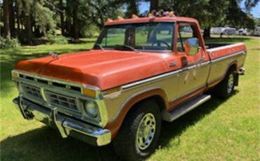 Ford-F250-1977-Orange-Tan