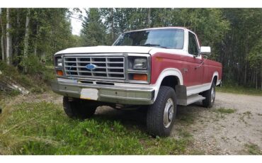 Ford-F250-1985-Red-amp-white-two-tone-Red-1