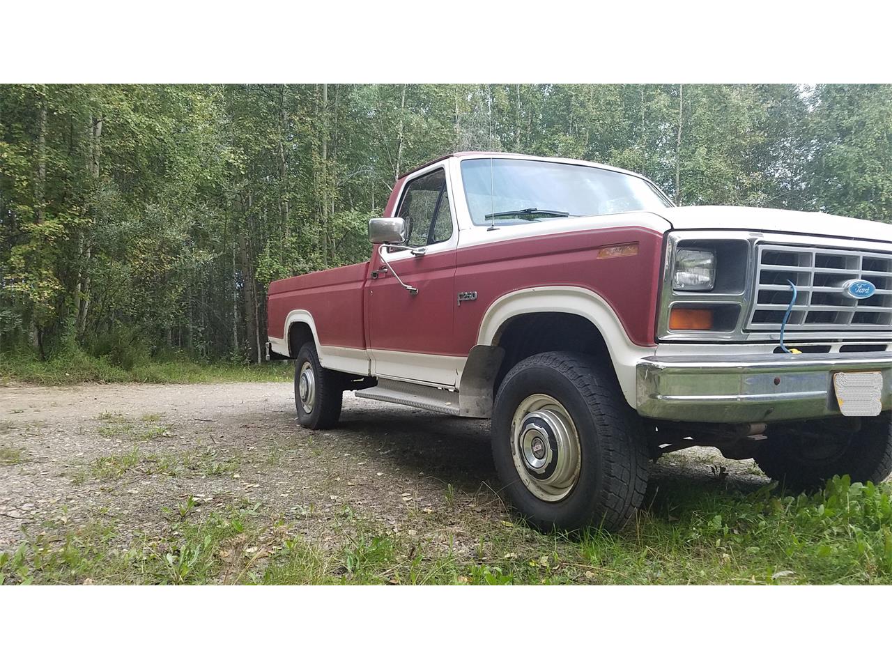 Ford-F250-1985-Red-amp-white-two-tone-Red-21