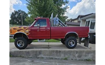 Ford-F250-1987-Red-with-yellow-flam-Red-and-black-5