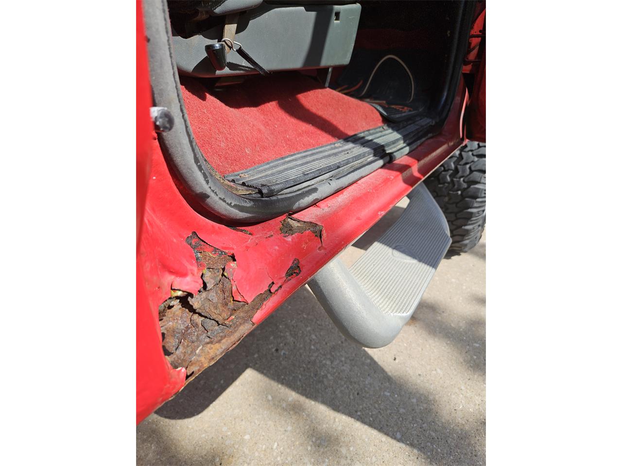 Ford-F250-1987-Red-with-yellow-flam-Red-and-black-6