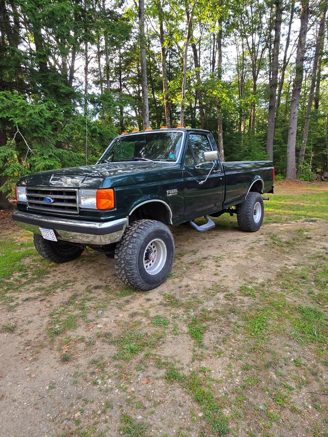 Ford-F250-1991-green-1