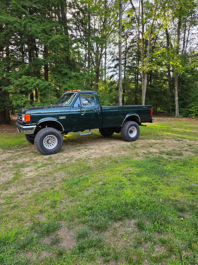 Ford-F250-1991-green-2