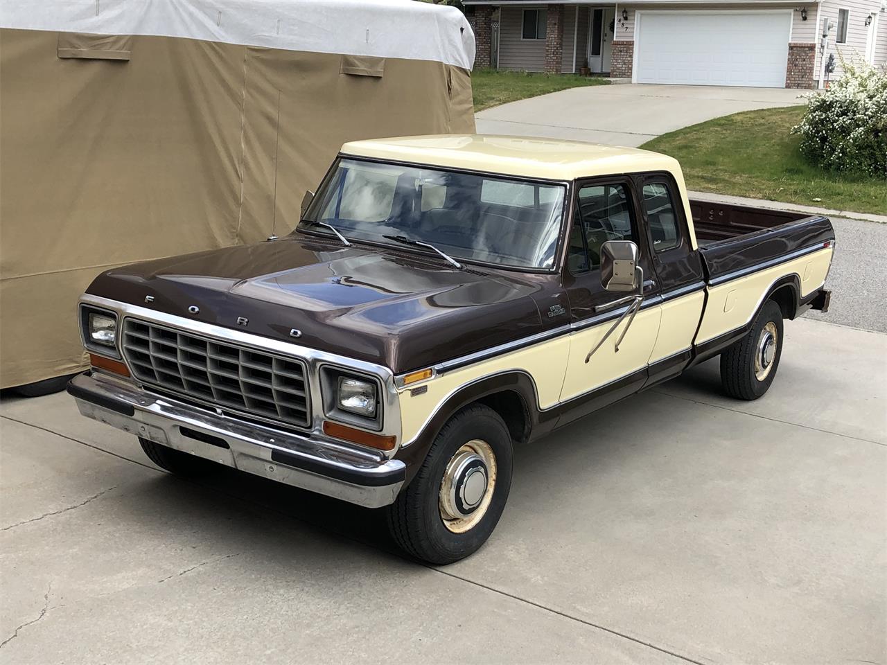 Ford-F350-1979-Brown-Tan-1