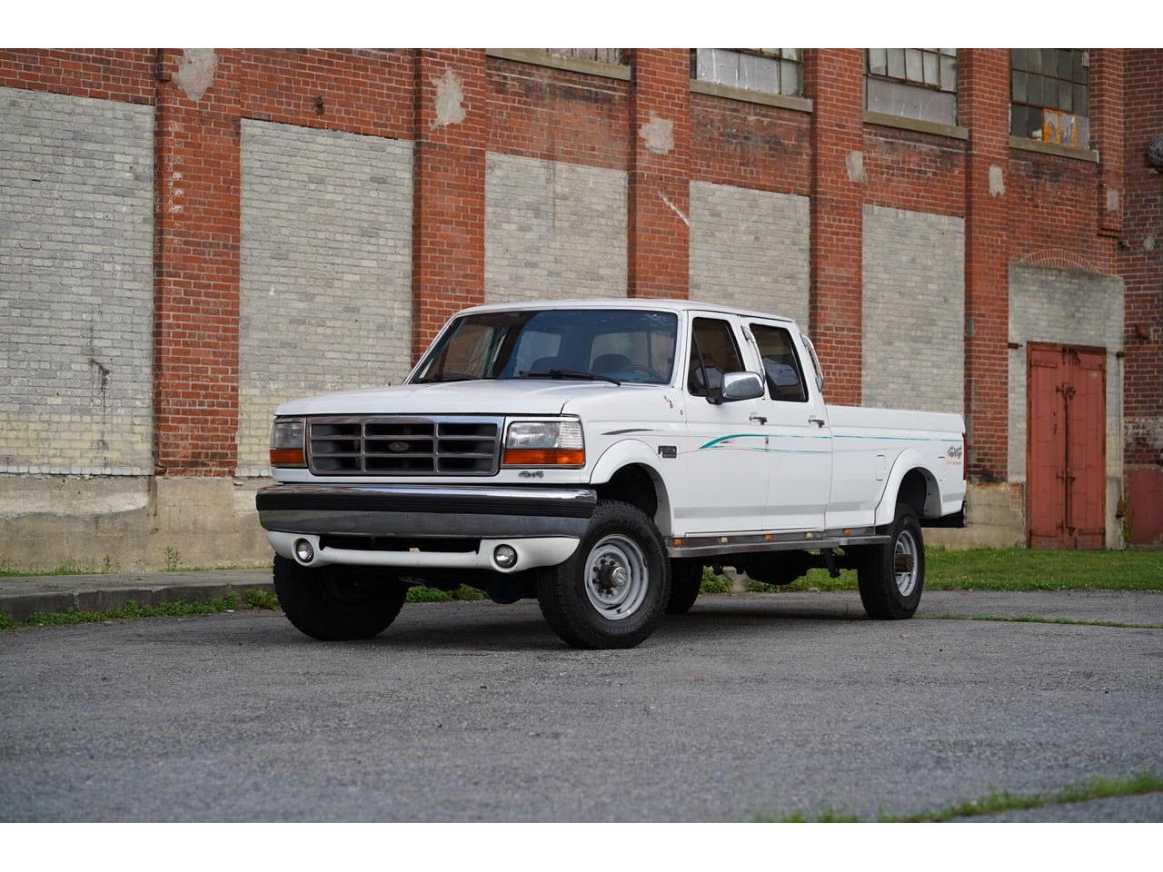 Ford-F350-1995-White-Blue