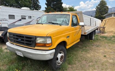 Ford-F350-super-duty-diesel-1994-yellow-1