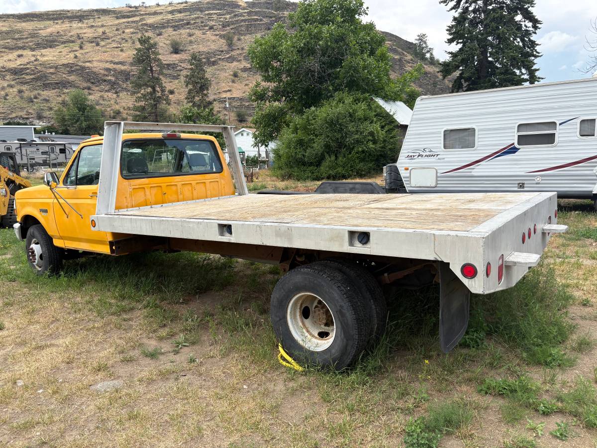 Ford-F350-super-duty-diesel-1994-yellow-2