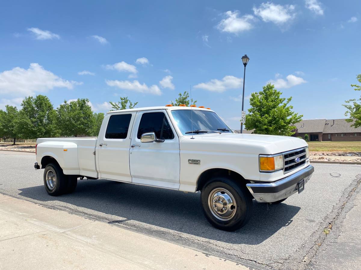 Ford-F350-super-duty-xlt-diesel-1991-white-6