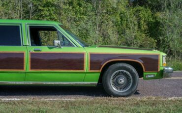 Ford-Ltd-crown-victoria-1987-Green-exterior-with-Blue-Vinyl-36