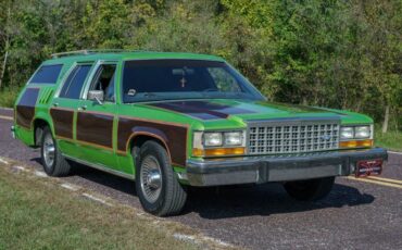 Ford-Ltd-crown-victoria-1987-Green-exterior-with-Blue-Vinyl-5