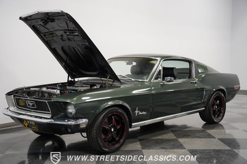 Ford-Mustang-1968-Green-Black-26