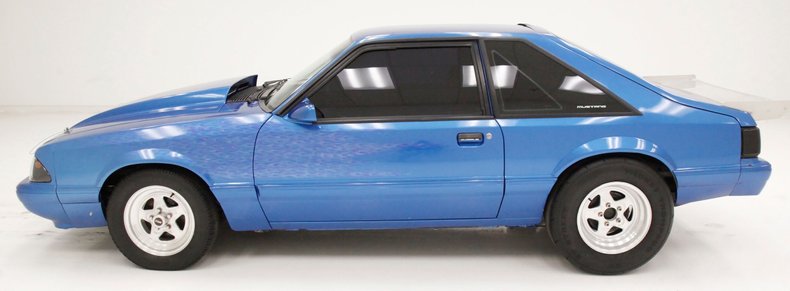 Ford-Mustang-1988-Medium-Blue-Metallic-Gray-1