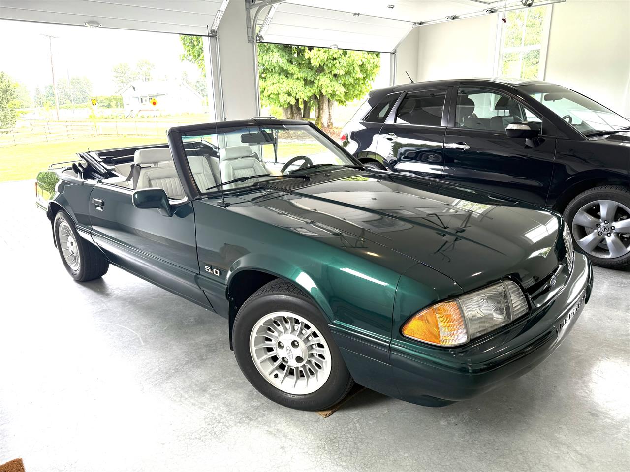 Ford-Mustang-lx-1990-Green-White-1