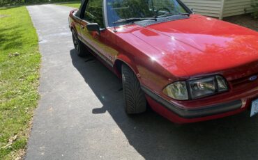 Ford-Mustang-lx-1991-Medium-Red-Gray-1