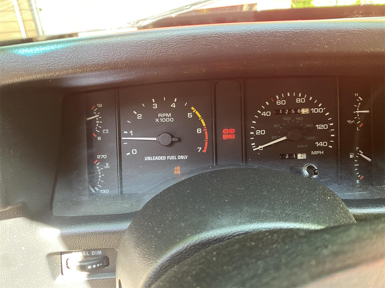 Ford-Mustang-lx-1991-Medium-Red-Gray-2