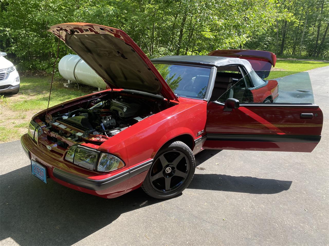 Ford-Mustang-lx-1991-Medium-Red-Gray-4