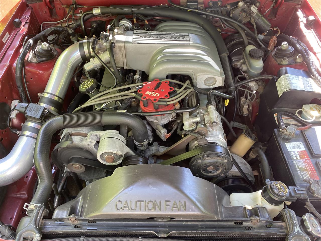 Ford-Mustang-lx-1991-Medium-Red-Gray-6