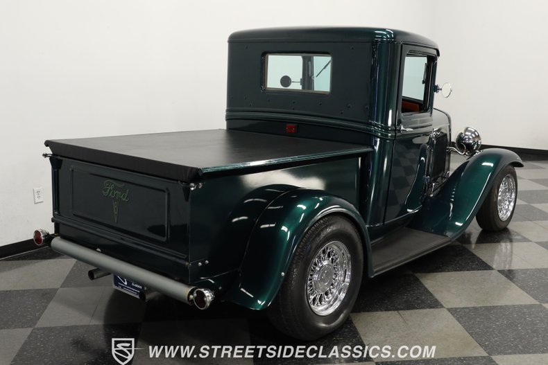 Ford-Pickup-1932-Dark-Green-Metallic-Gray-26