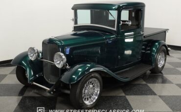 Ford-Pickup-1932-Dark-Green-Metallic-Gray-33