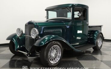 Ford-Pickup-1932-Dark-Green-Metallic-Gray-36