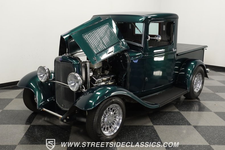 Ford-Pickup-1932-Dark-Green-Metallic-Gray-44