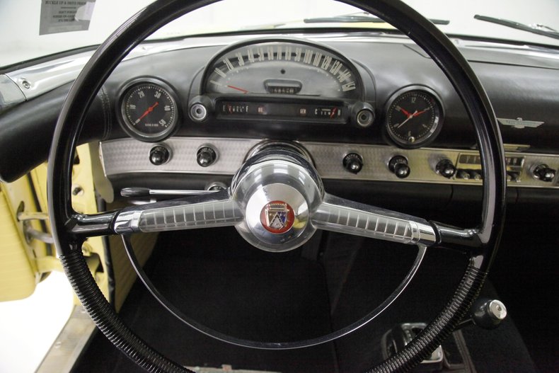Ford-Thunderbird-1955-Goldenrod-Yellow-Black-26