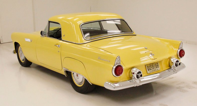 Ford-Thunderbird-1955-Goldenrod-Yellow-Black-44
