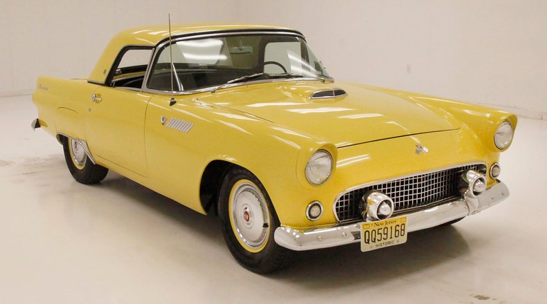Ford-Thunderbird-1955-Goldenrod-Yellow-Black-8