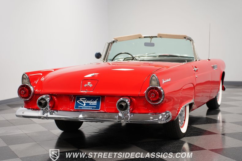 Ford-Thunderbird-1955-Red-Black-34
