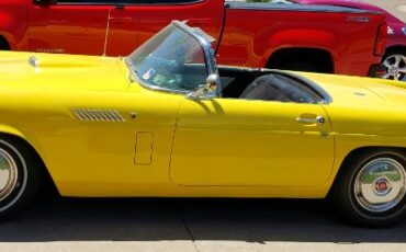 Ford-Thunderbird-1956-YellowBlack-Top-Black-13