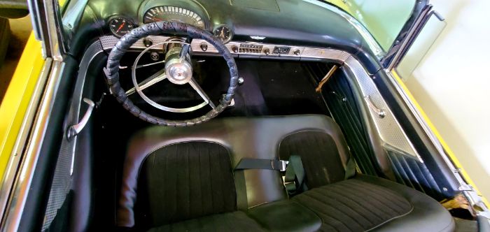 Ford-Thunderbird-1956-YellowBlack-Top-Black-15