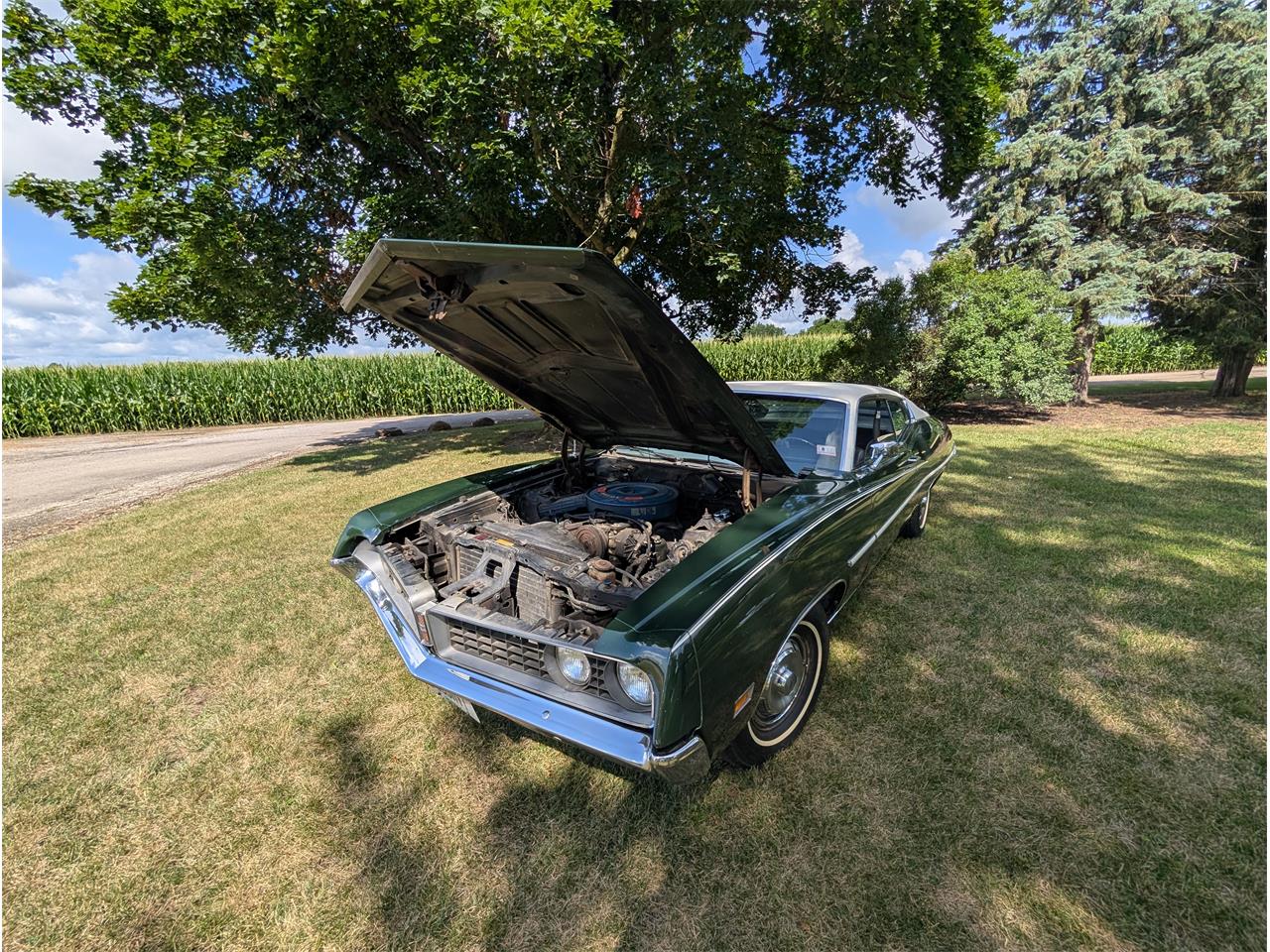 Ford-Torino-1971-Green-Black-14