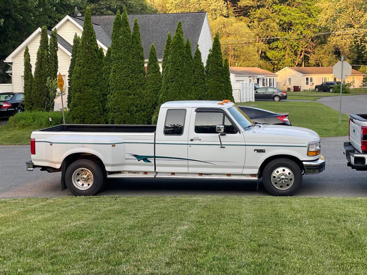 Ford-f350-dually-1994-white-1