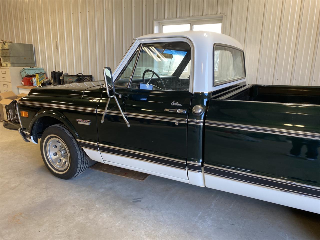 Gmc-1500-1971-Green-White-1