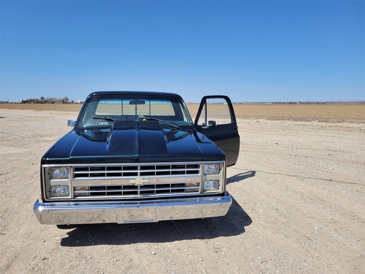 Gmc-Sierra-1987-Black-metallic-Gray-4