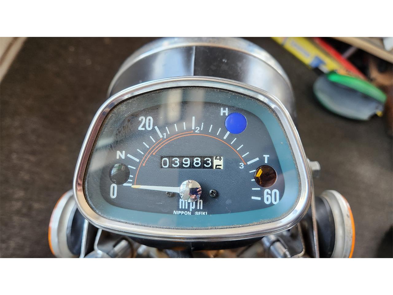 Honda-Motorcycle-1974-Yellow-Black-2